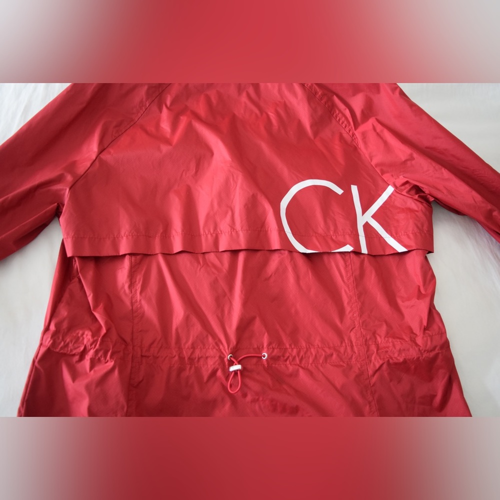 Calvin Klein Performance Rain Jacket (Red) - image 8